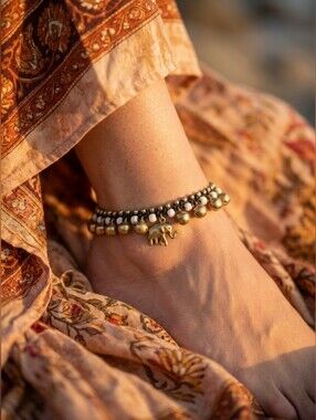 Handmade Brass Bell Anklet